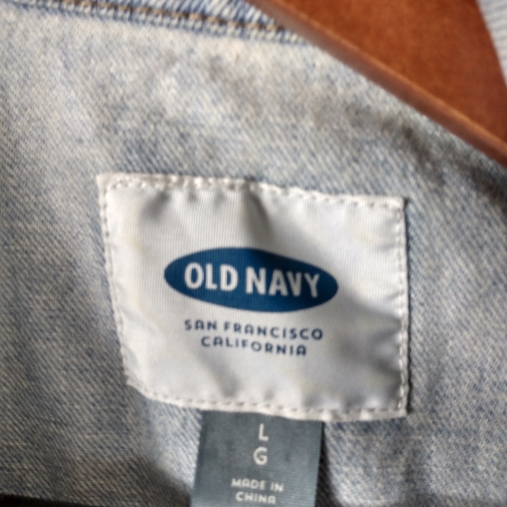 Old Navy L Y2K Sleeveless Distressed Jeans Vest - Picture 3 of 6